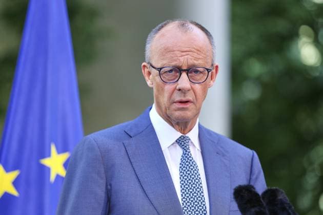 Berlin, Deutschland, 24.07.2026: Bundeskanzleramt: Vorstellung Kabinettsumbildung: Bundeskanzler Friedrich Merz (CDU) *** Berlin, Germany, July 24, 2026, Federal Chancellery: Announcement of Cabinet Reshuffle by Federal Chancellor Friedrich Merz (CDU) Copyright: xdtsxNachrichtenagenturx dts_128410