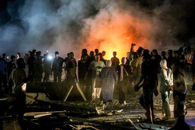 PALESTINIAN TERRITORIES, GAZA STRIP - JULY 24, 2026: Civilians observe damage from an Israeli military strike on residential areas Palestinian Territories  - ZUMAt113 20260724_zaa_t113_172 Copyright: xKhasanxAlzaaninx