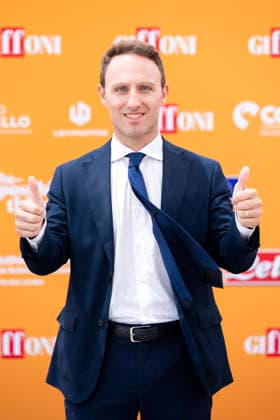July 24, 2026, Giffoni Valle Piana, Salerno, Italy: Italian politician Piero De Luca attends the photocall at 56th Giffoni Film Festival 2026 in Giffoni Valle Piana, Salerno, Italy on July 24, 2026. Giffoni Valle Piana Italy  - ZUMAl175 20260724_zip_l175_024 Copyright: xFrancescoxLucianox