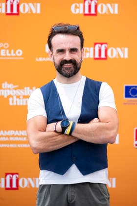 July 24, 2026, Giffoni Valle Piana, Salerno, Italy: Italian priest and chaplain of the Salernitana football club Roberto Faccenda attends the photocall at 56th Giffoni Film Festival 2026 in Giffoni Valle Piana, Salerno, Italy on July 24, 2026. Giffoni Valle Piana Italy - ZUMAl175 20260724_zip_l175_012 Copyright: xFrancescoxLucianox