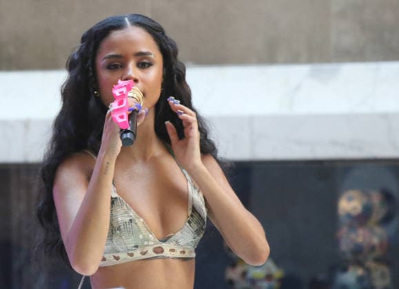 NEW YORK, NY- JULY 24: Tyla performs on NBC s Today Citi Concert Series at Today Show Plaza in New York City on July 24, 2026. Copyright: xRWx