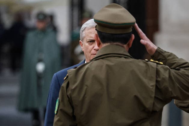 Santiago, July 24, 2026 President of the Republic José Antonio Kast participates in the signing ceremony for the reinforcement of the Carabineros at the Plaza de la Constitución Diego Martin Aton Chile, Aton 1174944 jpeg  Copyright: DIEGOxMARTIN ATONxCHILE