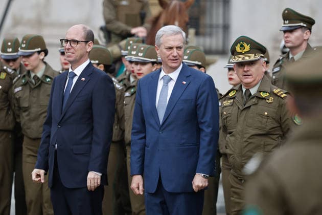 Santiago, July 24, 2026 President of the Republic José Antonio Kast participates in the signing ceremony for the reinforcement of the Carabineros at the Plaza de la Constitución Diego Martin Aton Chile, Aton 1174972 jpeg  Copyright: DIEGOxMARTIN ATONxCHILE