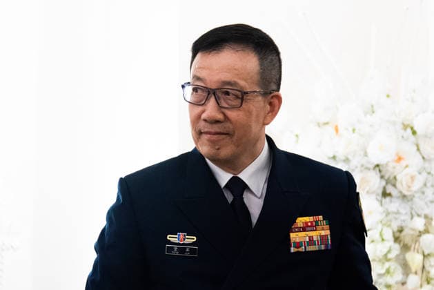 Chinese Defense Minister Admiral Dong Jun meeting with the Thai PM in Bangkok - 24 Jul 2026 Chinese Defense Minister Admiral Dong Jun is seen meeting with Thai Prime Minister Anutin Charnvirakul (not in view) at Government House in Bangkok. Bangkok Thailand Copyright: xPeeraponxBoonyakiatx xSOPAxImagesx Admiral_Dong_Jun-3