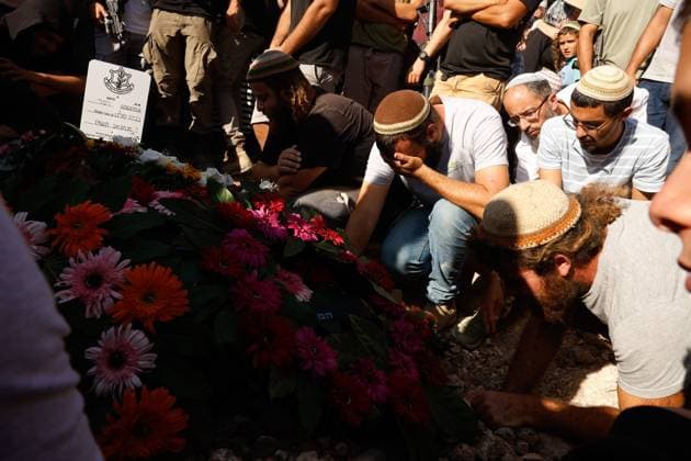 Thousands Attend Funeral of Benayahu Melet, Killed Defending Hikers Near Havat Gilad HAVAT GILAD, WEST BANK JULY 24, 2026: Thousands gathered to pay their final respects and lay to rest Benayahu Melet, a member of the Havat Gilad civilian alert squad and the community s agriculture director. Melet, 32, was killed earlier that day after rushing to assist a group of Israeli hikers who had been attacked near the community. During the incident, a Palestinian assailant seized his weapon and shot him dead. He is survived by his wife, Esther, and their two daughters, Tair Eretz and Adama Ivriya. Following his death, Melet was recognized as a fallen IDF soldier and given a military burial. A second Israeli, IDF Major Yuval Ezra, 27, was also ki Copyright: x xHilelxbenxorx xJNAxPressx