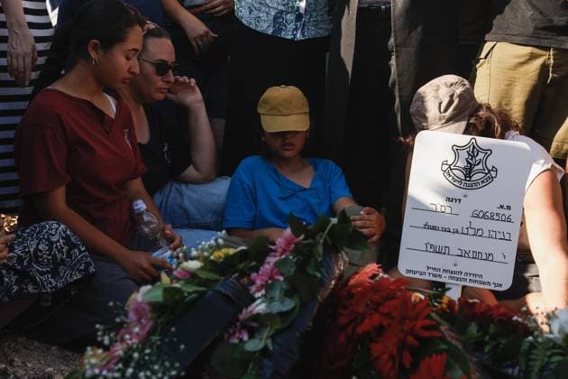 Thousands Attend Funeral of Benayahu Melet, Killed Defending Hikers Near Havat Gilad HAVAT GILAD, WEST BANK JULY 24, 2026: Thousands gathered to pay their final respects and lay to rest Benayahu Melet, a member of the Havat Gilad civilian alert squad and the community s agriculture director. Melet, 32, was killed earlier that day after rushing to assist a group of Israeli hikers who had been attacked near the community. During the incident, a Palestinian assailant seized his weapon and shot him dead. He is survived by his wife, Esther, and their two daughters, Tair Eretz and Adama Ivriya. Following his death, Melet was recognized as a fallen IDF soldier and given a military burial. A second Israeli, IDF Major Yuval Ezra, 27, was also ki Copyright: x xHilelxbenxorx xJNAxPressx