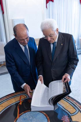 July 24, 2026, Palermo, Rome, Italy: President of the Republic Sergio Mattarella at Utveggio Castle in Palermo, with Renato Schifani, President of the Sicilian Region, Palermo, 24 07 2026 Palermo Italy  - ZUMAa289 20260724_zia_a289_018 Copyright: xAmmendolaxUffxStampax xAgfx
