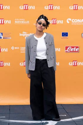 July 24, 2026, Giffoni Valle Piana, Salerno, Italy: Italian actress Alicia Ann Edogamhe attends the photocall at 56th Giffoni Film Festival 2026 in Giffoni Valle Piana, Salerno, Italy on July 24, 2026. Giffoni Valle Piana Italy  - ZUMAl175 20260724_zip_l175_029 Copyright: xFrancescoxLucianox