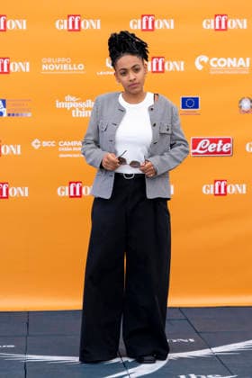 July 24, 2026, Giffoni Valle Piana, Salerno, Italy: Italian actress Alicia Ann Edogamhe attends the photocall at 56th Giffoni Film Festival 2026 in Giffoni Valle Piana, Salerno, Italy on July 24, 2026. Giffoni Valle Piana Italy - ZUMAl175 20260724_zip_l175_036 Copyright: xFrancescoxLucianox