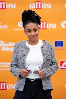 July 24, 2026, Giffoni Valle Piana, Salerno, Italy: Italian actress Alicia Ann Edogamhe attends the photocall at 56th Giffoni Film Festival 2026 in Giffoni Valle Piana, Salerno, Italy on July 24, 2026. Giffoni Valle Piana Italy - ZUMAl175 20260724_zip_l175_038 Copyright: xFrancescoxLucianox