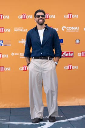 July 24, 2026, Giffoni Valle Piana, Salerno, Italy: Italian youtuber, radio and television host Gianluca Gazzoli attends the photocall at 56th Giffoni Film Festival 2026 in Giffoni Valle Piana, Salerno, Italy on July 24, 2026. Giffoni Valle Piana Italy  - ZUMAl175 20260724_zip_l175_064 Copyright: xFrancescoxLucianox