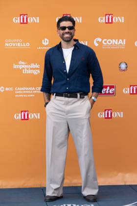 July 24, 2026, Giffoni Valle Piana, Salerno, Italy: Italian youtuber, radio and television host Gianluca Gazzoli attends the photocall at 56th Giffoni Film Festival 2026 in Giffoni Valle Piana, Salerno, Italy on July 24, 2026. Giffoni Valle Piana Italy  - ZUMAl175 20260724_zip_l175_072 Copyright: xFrancescoxLucianox