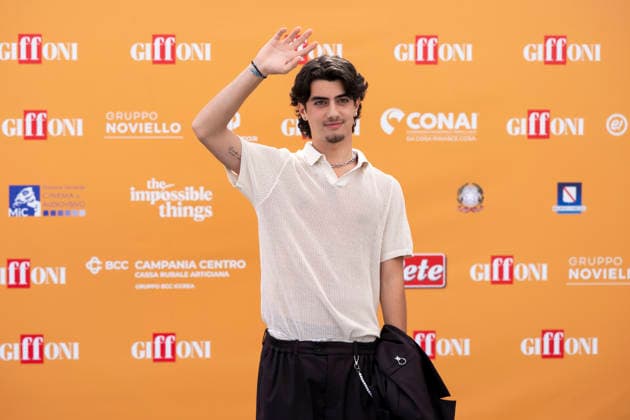 July 24, 2026, Giffoni Valle Piana, Salerno, Italy: Italian actor Samuele Carrino attends the photocall at 56th Giffoni Film Festival 2026 in Giffoni Valle Piana, Salerno, Italy on July 24, 2026. Giffoni Valle Piana Italy  - ZUMAl175 20260724_zip_l175_110 Copyright: xFrancescoxLucianox