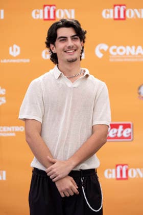 July 24, 2026, Giffoni Valle Piana, Salerno, Italy: Italian actor Samuele Carrino attends the photocall at 56th Giffoni Film Festival 2026 in Giffoni Valle Piana, Salerno, Italy on July 24, 2026. Giffoni Valle Piana Italy  - ZUMAl175 20260724_zip_l175_116 Copyright: xFrancescoxLucianox