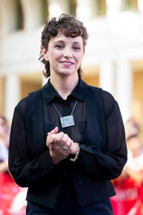 July 24, 2026, Giffoni Valle Piana, Salerno, Italy: Italian movie director Margherita Ferri attends the carpet at 56th Giffoni Film Festival 2026 in Giffoni Valle Piana, Salerno, Italy on July 24, 2026. Giffoni Valle Piana Italy  - ZUMAl175 20260724_zip_l175_117 Copyright: xFrancescoxLucianox