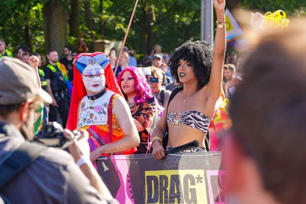 Berlin,24.07.2026,CSD am Brandenburger Tor - Demokratie-Abend - Drag March *** Berlin, July 24, 2026, CSD at the Brandenburg Gate: Democracy Evening, Drag March