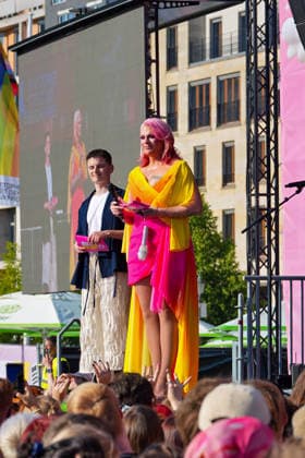 Berlin,24.07.2026,CSD am Brandenburger Tor - Demokratie-Abend - *** Berlin, July 24, 2026, CSD at the Brandenburg Gate: Democracy Evening