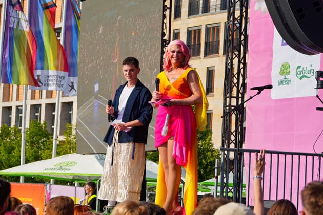 Berlin,24.07.2026,CSD am Brandenburger Tor - Demokratie-Abend - *** Berlin, July 24, 2026, CSD at the Brandenburg Gate: Democracy Evening