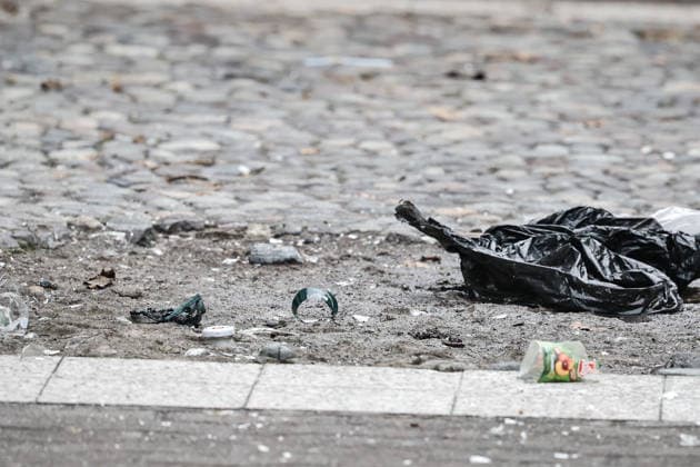 Santiago, July 24, 2026: Riots at the Instituto Nacional end with two students arrested for throwing incendiary bombs at police; forensic investigations at the scene and evidence. Diego Martin Aton Chile, Aton 1175029 jpeg  Copyright: DIEGOxMARTIN ATONxCHILE