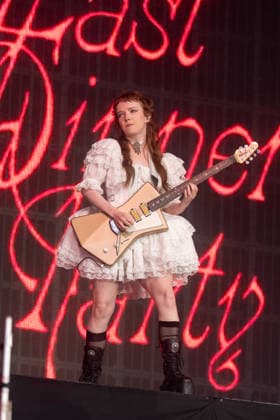 The Last Dinner Party in concert at Latitude Festival at Henham Park in Southwold, UK on 24 July 2026 Emily Roberts performing with The Last Dinner Party in concert at Latitude Festival at Henham Park in Southwold, UK on 24 July 2026, Credit:Stephen Keable Avalon UK, Suffolk, Southwold, Henham Park  Copyright: xStephenxKeablex xAvalonx 1118347812