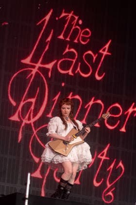 The Last Dinner Party in concert at Latitude Festival at Henham Park in Southwold, UK on 24 July 2026 Emily Roberts performing with The Last Dinner Party in concert at Latitude Festival at Henham Park in Southwold, UK on 24 July 2026, Credit:Stephen Keable Avalon UK, Suffolk, Southwold, Henham Park  Copyright: xStephenxKeablex xAvalonx 1118347882