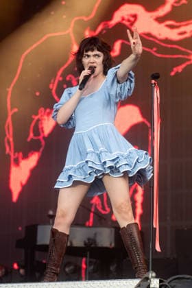 The Last Dinner Party in concert at Latitude Festival at Henham Park in Southwold, UK on 24 July 2026 Abigail Morris performing with The Last Dinner Party in concert at Latitude Festival at Henham Park in Southwold, UK on 24 July 2026, Credit:Stephen Keable Avalon UK, Suffolk, Southwold, Henham Park  Copyright: xStephenxKeablex xAvalonx 1118348010
