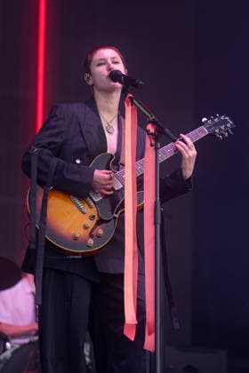 The Last Dinner Party in concert at Latitude Festival at Henham Park in Southwold, UK on 24 July 2026 Lizzie Mayland performing with The Last Dinner Party in concert at Latitude Festival at Henham Park in Southwold, UK on 24 July 2026, Credit:Stephen Keable Avalon UK, Suffolk, Southwold, Henham Park  Copyright: xStephenxKeablex xAvalonx 1118348183