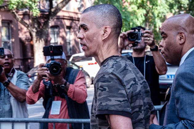 July 24, 2026, New York, New York, USA: Raul Morales, 51 walks out from the 20th Precinct on the Upper Westside in Manhattan, after being charged with attempted murder as a hate crime, assault as a hate crime and criminal possession of a weapoon for the attack on Moshe Grunhaus, a 50 year old Jewish man. For the attack on an Asian man, he is also charged but not as a hate crime, on July 24, 2026. New York USA  - ZUMAb230 20260724_znp_b230_005 Copyright: xLauraxBrettx