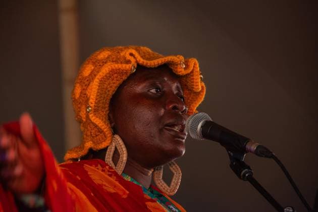July 25, 2026, Corsham, Wiltshire, England: Lamisi, from West Africa, play songs from their album, Ã¢â‚¬ËœLet us ClapÃ¢â‚¬â ¢ at WOMAD Festival in Wiltshire. Corsham England  - ZUMAr169 20260725_zip_r169_024 Copyright: xRodxHarbinsonx