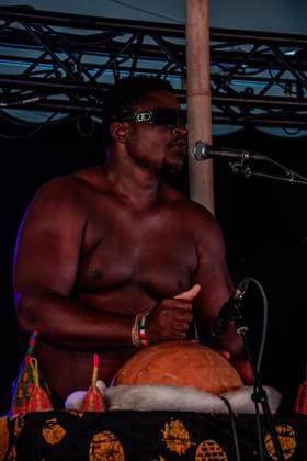 July 25, 2026, Corsham, Wiltshire, England: Lamisi, from West Africa, play songs from their album, Ã¢â‚¬ËœLet us ClapÃ¢â‚¬â ¢ at WOMAD Festival in Wiltshire. Corsham England  - ZUMAr169 20260725_zip_r169_029 Copyright: xRodxHarbinsonx