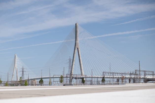 July 24, 2026, Windsor, On, CANADA: The Gordie Howe International Bridge is seen from the on ramp during a ribbon cutting ceremony for the opening of the bridge, in Windsor, Ont., Friday, July 24, 2026. Windsor CANADA  - ZUMAc35_ 20260724_zaf_c35_095 Copyright: xDaxxMelmerx