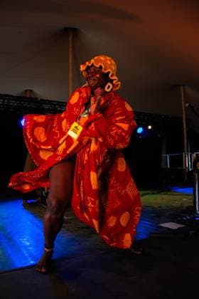 July 25, 2026, Corsham, Wiltshire, England: Lamisi, from West Africa, play songs from their album, Ã¢â‚¬ËœLet us ClapÃ¢â‚¬â ¢ at WOMAD Festival in Wiltshire. Corsham England - ZUMAr169 20260725_zip_r169_027 Copyright: xRodxHarbinsonx