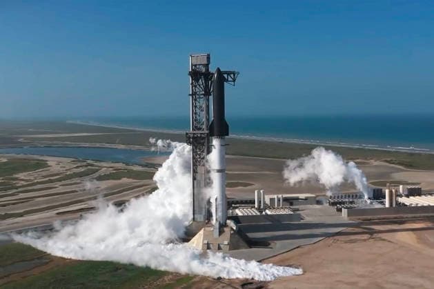 SpaceX s next-generation Starship successfully launched atop the new Super Heavy V3 booster, from Starbase in Boca Chica, Texas, Friday, July 24, 2026. SpaceX  WAX2026072402 SPACEX