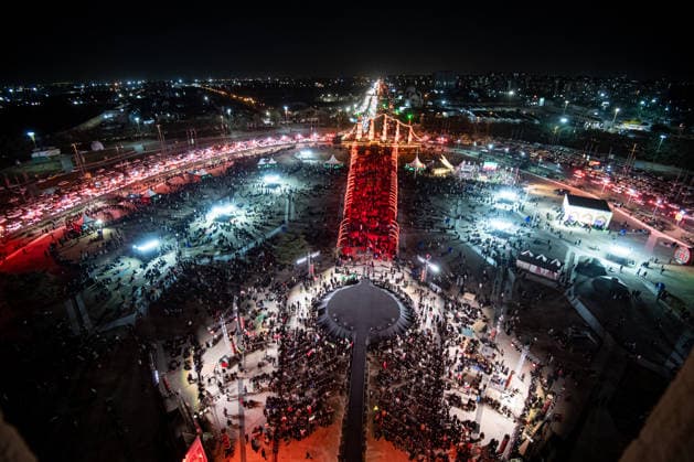 People gather for a pro-government demonstration in Tehran, Iran, on Friday, July 24, 2026. U.S. and Iran traded attacks for the 13th night in a row with few signs of either side returning to negociations.  IRN2026072411 BehnamxTofighi