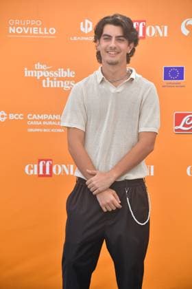 IPA86965383 - Giffoni Vallepiana Giffoni Festival 2026 Photocall for the film Piercing. Pictured: Samuele Carrino  Copyright: xVincenzoxLandix xVincenzoxLandix 86965383