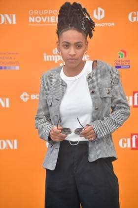 IPA86965235 - Giffoni Vallepiana Giffoni Festival 2026 Photocall for the film Piercing, Pictured: Alicia Ann Edogamhe  Copyright: xVincenzoxLandix xVincenzoxLandix 86965235