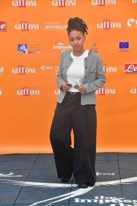 IPA86965240 - Giffoni Vallepiana Giffoni Festival 2026 Photocall for the film Piercing, Pictured: Alicia Ann Edogamhe  Copyright: xVincenzoxLandix xVincenzoxLandix 86965240