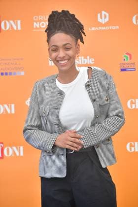 IPA86965283 - Giffoni Vallepiana Giffoni Festival 2026 Photocall for the film Piercing, Pictured: Alicia Ann Edogamhe  Copyright: xVincenzoxLandix xVincenzoxLandix 86965283