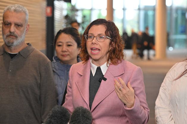 ALP NATIONAL CONFERENCE, Minister for Employment Amanda Rishworth at a press conference during the 50th Australian Labor Party (ALP) national convention at the Adelaide Convention Centre, in Adelaide, Saturday, July 25, 2026. ( ADELAIDE SOUTH AUSTRALIA AUSTRALIA  Copyright: xMICKxTSIKASx 20260725192696917819