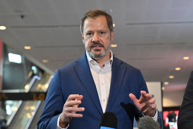 ALP NATIONAL CONFERENCE, Labor member for Chifley Ed Husic at a press conference during the 50th Australian Labor Party (ALP) national convention at the Adelaide Convention Centre, in Adelaide, Saturday, July 25, 2026. ( ADELAIDE SOUTH AUSTRALIA AUSTRALIA  Copyright: xMICKxTSIKASx 20260725148431607848