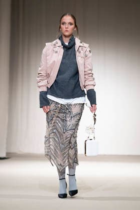 July 24, 2026, Madrid, Spain: A model walks the runway wearing a design by Romanian designers during Momad Fashion Week de Madrid in IFEMA Madrid Spain - ZUMAs197 20260724_aaa_s197_164 Copyright: xAtilanoxGarciax