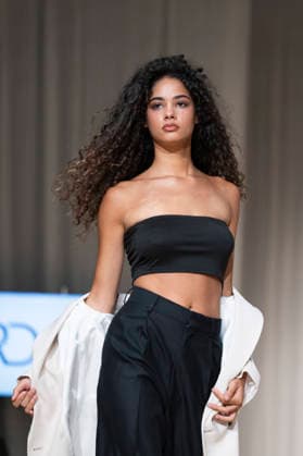 July 24, 2026, Madrid, Spain: A model walks the runway wearing a design by Romanian designers during Momad Fashion Week de Madrid in IFEMA Madrid Spain - ZUMAs197 20260724_aaa_s197_173 Copyright: xAtilanoxGarciax