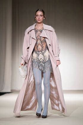 July 24, 2026, Madrid, Spain: A model walks the runway wearing a design by Romanian designers during Momad Fashion Week de Madrid in IFEMA Madrid Spain - ZUMAs197 20260724_aaa_s197_183 Copyright: xAtilanoxGarciax