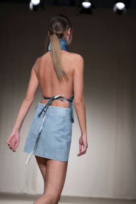 July 24, 2026, Madrid, Spain: A model walks the runway wearing a design by Romanian designers during Momad Fashion Week de Madrid in IFEMA Madrid Spain  - ZUMAs197 20260724_aaa_s197_203 Copyright: xAtilanoxGarciax