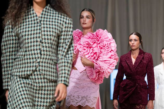 July 24, 2026, Madrid, Spain: A model walks the runway wearing a design by Romanian designers during Momad Fashion Week de Madrid in IFEMA Madrid Spain - ZUMAs197 20260724_aaa_s197_187 Copyright: xAtilanoxGarciax