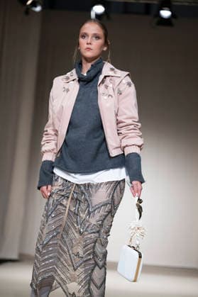 July 24, 2026, Madrid, Spain: A model walks the runway wearing a design by Romanian designers during Momad Fashion Week de Madrid in IFEMA Madrid Spain  - ZUMAs197 20260724_aaa_s197_211 Copyright: xAtilanoxGarciax