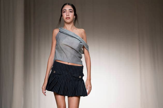 July 24, 2026, Madrid, Spain: A model walks the runway wearing a design by Romanian designers during Momad Fashion Week de Madrid in IFEMA Madrid Spain  - ZUMAs197 20260724_aaa_s197_214 Copyright: xAtilanoxGarciax
