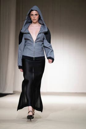 July 24, 2026, Madrid, Spain: A model walks the runway wearing a design by Romanian designers during Momad Fashion Week de Madrid in IFEMA Madrid Spain  - ZUMAs197 20260724_aaa_s197_219 Copyright: xAtilanoxGarciax