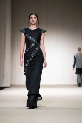 July 24, 2026, Madrid, Spain: A model walks the runway wearing a design by Romanian designers during Momad Fashion Week de Madrid in IFEMA Madrid Spain  - ZUMAs197 20260724_aaa_s197_231 Copyright: xAtilanoxGarciax