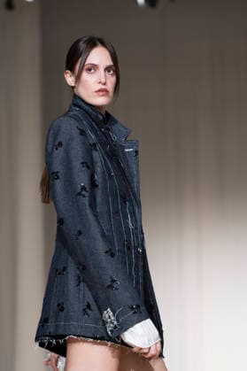 July 24, 2026, Madrid, Spain: A model walks the runway wearing a design by Romanian designers during Momad Fashion Week de Madrid in IFEMA Madrid Spain - ZUMAs197 20260724_aaa_s197_208 Copyright: xAtilanoxGarciax